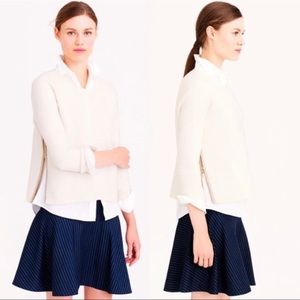J.Crew Boiled Merino Wool Side Zip Sweater